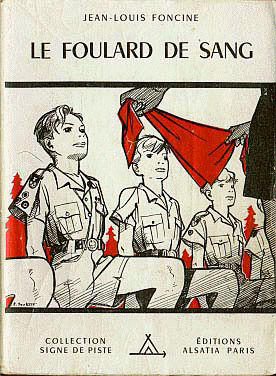 romanzo scout  francese, disegno di P.Joubert