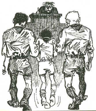 disegno di A.Perone: la totemizzazione  un gioco !